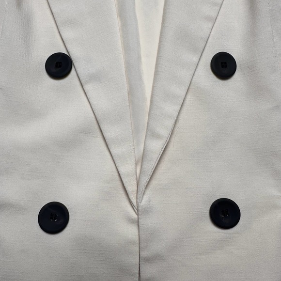 House of Harlow 1960 | Women | Cream Swan Open Front Blazer | Size Small - Picture 12 of 13